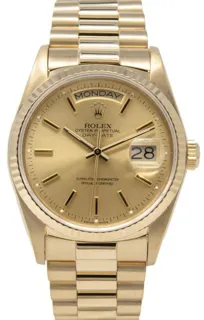 Rolex Day-Date 36 18038 (DAY-DATE  (UP TO 2000)) 36mm Yellow gold Golden