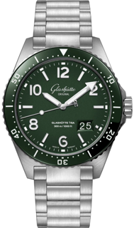 Glashütte SeaQ Panorama Date 1-36-13-07-83-70 43mm Stainless steel Green