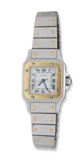 Cartier Santos 24mm 18k Gold and Stainless steel White