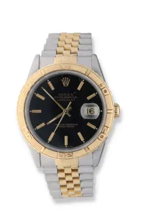 Rolex Datejust 16263 37mm 18k Gold and Stainless steel Black