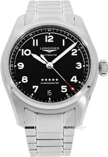 Longines Spirit L3.410.4.53.6 37mm Stainless steel Black