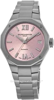 Baume & Mercier Riviera M0A10675 33mm Brushed/polished steel Pink