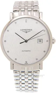 Longines Elegant L4.910.4.77.6 39mm Stainless steel Silver