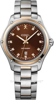 Ebel Discovery 1216425 33mm brushed/polished steel Brown