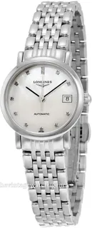 Longines Elegant L43094876 25.5mm Brushed/polished steel White