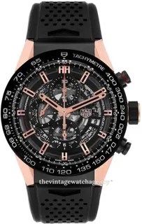 TAG Heuer Carrera CAR205A.FT6087 43mm Ceramic and Rose gold and Stainless steel Skeletonized