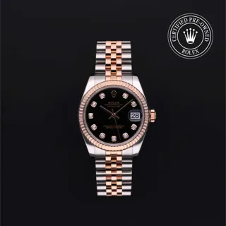 Rolex Oyster 178271 31mm Oystersteel and Everose gold Black