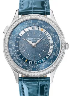 Patek Philippe World Time 7130G-014 36mm White gold Blue