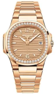 Patek Philippe Nautilus 7010/1R-012 32mm Rose gold Golden