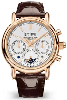 Patek Philippe Perpetual Calendar Split-Seconds Chronograph 5204R-001 38mm Rose gold Silver