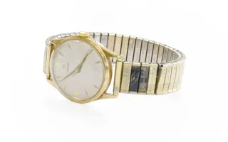 Omega 33mm 9K Yellow Gold Silver