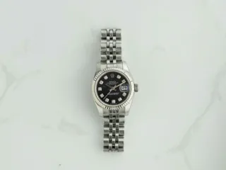 Rolex Lady-Datejust 179174 26mm White gold and Stainless steel Black