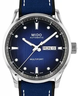 Mido Multifort M038.430.17.041.00 42mm Stainless steel Blue