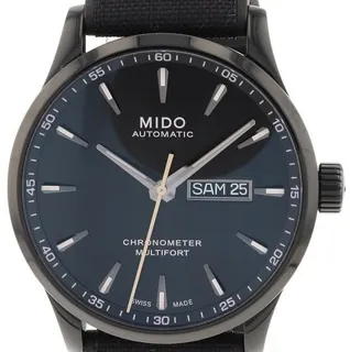 Mido Multifort M038.431.37.051.00 42mm Stainless steel Black