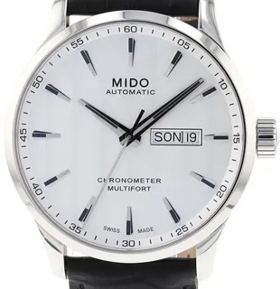 Mido Multifort M038.431.16.031.00 42mm Stainless steel White