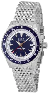 Mido Ocean Star GMT M026.829.18.041.00 40.5mm Stainless steel Blue