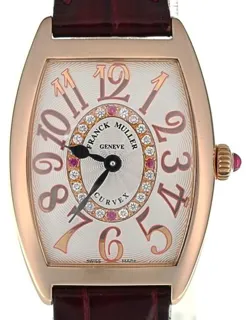 Franck Muller Cintree Curvex 1752 QZ REL CD 1R SH 25mm Rose gold Silver