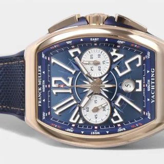 Franck Muller Vanguard V45CCDT 53.5mm Rose gold Blue