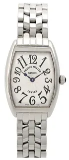 Franck Muller Cintree Curvex 1752 QZ 25mm Stainless steel Silver