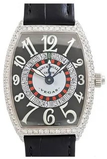 Franck Muller Vegas 6850  D 34mm White gold Black