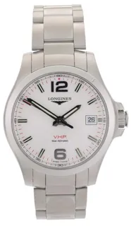 Longines Conquest L3.716.4 41mm Stainless steel White