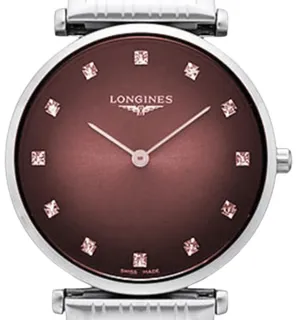 Longines La Grande Classique L4.512.4.91.6 29mm Stainless steel Burgundy