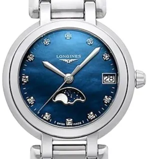 Longines PrimaLuna L8.115.4.98.6 30.5mm Stainless steel Blue