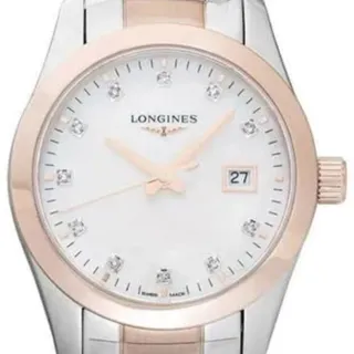 Longines Conquest Classic L2.286.3.87.7 29.5mm Stainless steel White