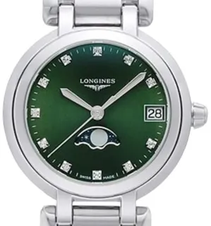 Longines PrimaLuna L8.115.4.67.6 30.5mm Stainless steel Green