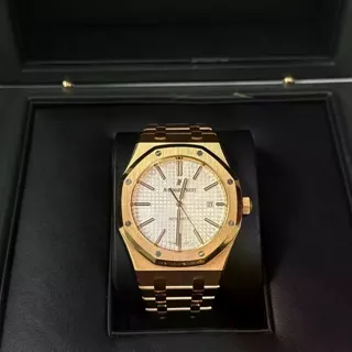 Audemars Piguet Royal Oak Selfwinding 15400OR.OO.1220OR.02 ( OAK  ) 41mm Rose gold White