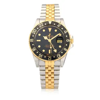 Rolex GMT-Master 16753 Stainless steel and gold Black