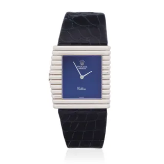 Rolex Cellini King Midas 4015 18k white gold Blue