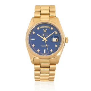 Rolex Day-Date 18038 18k yellow gold Blue