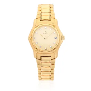 Ebel 1911 888901 26mm 18k yellow gold Cream