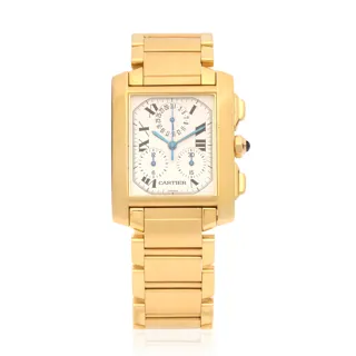 Cartier Tank Française 1830 18k yellow gold Silver