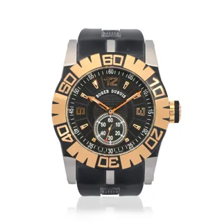 Roger Dubuis Easy Diver 46mm Rose gold and Stainless steel Black