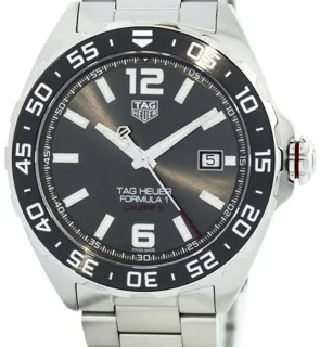 TAG Heuer Formula 1 WAZ2011.BA0842 43mm Ceramic and Stainless steel Gray