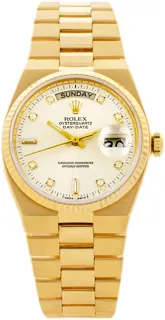 Rolex Day-Date Oysterquartz 19018 36mm Yellow gold White