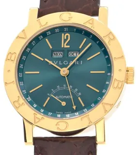 Bulgari Bulgari BB38GLAC 38mm Yellow gold Green