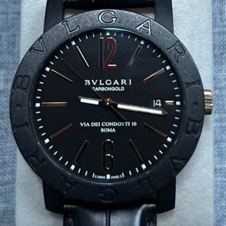 Bulgari Bulgari BB40CL 40mm Carbon fiber Black