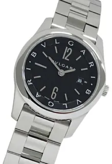 Bulgari Solotempo ST30S 30mm Stainless steel Black