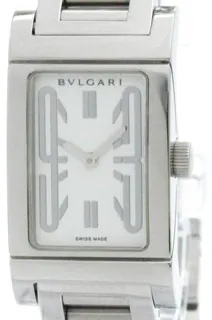 Bulgari Rettangolo RT39S 39mm Stainless steel White