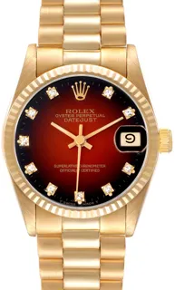 Rolex President 68278 31mm Yellow gold Red