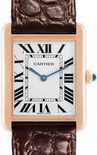 Cartier Tank Solo W5200025 Stainless steel and 18k rose gold Silver