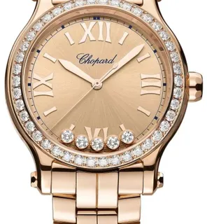 Chopard Happy Sport 275378-5009 33mm Rose gold Pink