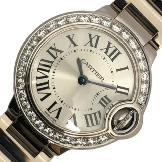 Cartier Ballon Bleu 28mm WE9003Z3 28mm White gold Silver