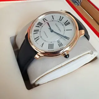 Cartier Ronde Louis Cartier WGRN0011 40mm Rose gold Beige