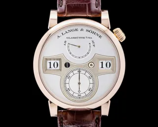 A. Lange & Söhne Zeitwerk 140.032 Rose gold Silver