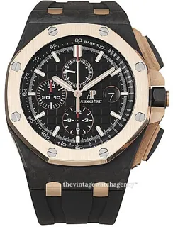 Audemars Piguet Royal Oak Offshore 26406FR.OO.A002CA.01 44mm Carbon fiber and Ceramic and Rose gold Black