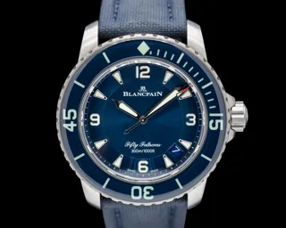 Blancpain Fifty Fathoms 5010-12B40-O64A 42.5mm Titanium blue